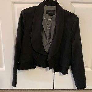 BCBG Maxazria black bolero blazer. 3 button double breasted.